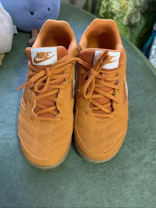 Nike Shoes - Nike Orange Suede Low-Top Sneakers